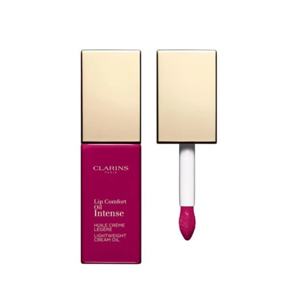 Clarins Paris Lip Comfort Oil Intense - Hydrating Lip Oil in Intense Plum 02